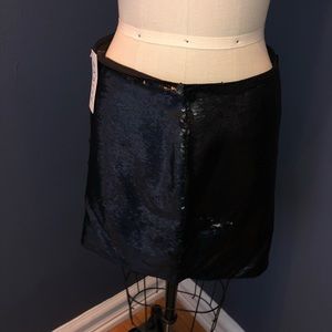 Sabine Piperlime Black Sequin Mini Skirt Skirt Small NWOT